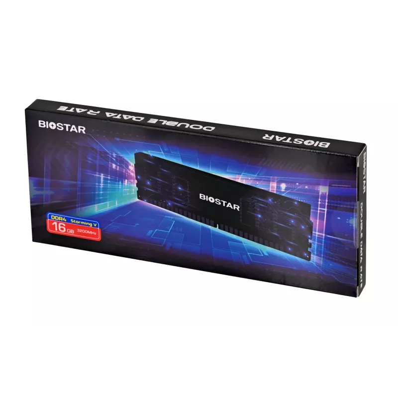 Desktop DDR4 RAM BIOSTAR 16GB 3200MHz with Heatsink (model DO32NU4H16)