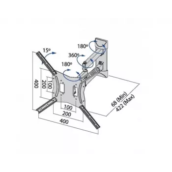 TB TV wall mount TB-254E up to 60 inches 30kg