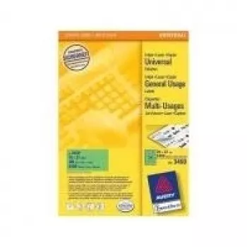 Self-adhesive Labels Avery Universal 70x37mm Green