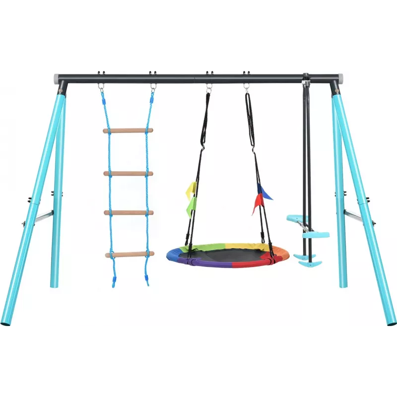 Extralink BLACK FOREST Frame Swing Stork Nest Seat with Ladder 263x185x185CM CD-S019