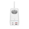 Power extension adapter FIXED FIXCS65-1.5-WH with 2× USB-C PD 65W and 2× USB-A ports