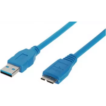 USB Cable ShiverPeaks BS77195 5m USB 3.2 Gen 1 Micro-USB B Blue