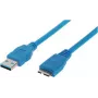 USB Cable ShiverPeaks BS77195 5m USB 3.2 Gen 1 Micro-USB B Blue