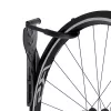 Wall-mounted bicycle rack MACLEAN MC-432, vertical bike mount, adjustable width, max load 30 kg, black