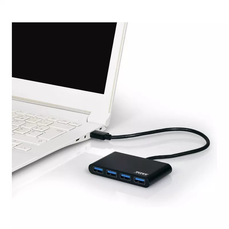 USB Hub Port Designs 900121 USB 3.2 Gen 1 Type-A 5000 Mbit/s Black
