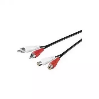 Microconnect AUDCH5 audio cable 5 m 2 x RCA Black