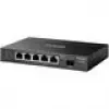Network switch TP‑LINK SG2206MP L2 Gigabit Ethernet PoE 5‑port (5x Gigabit, 1x SFP, PoE+ 4 ports, 63W budget)