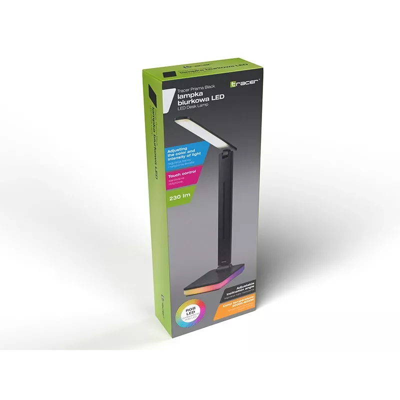Tracer 47710 Prisma Black LED Desk Lamp