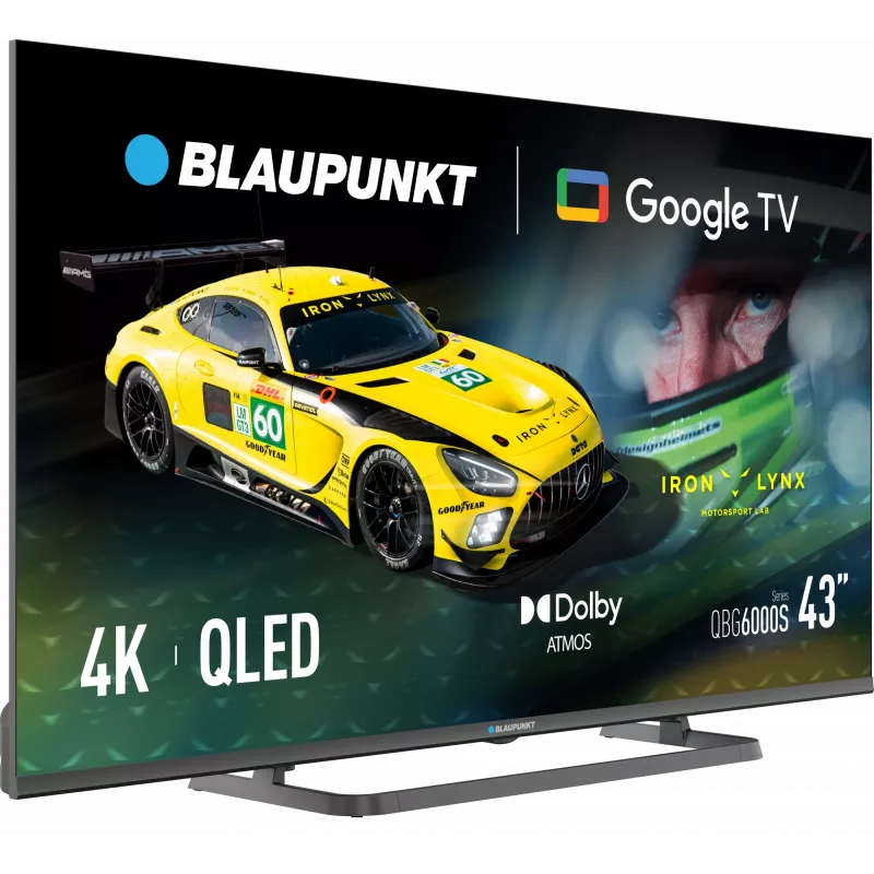 Blaupunkt QLED TV | 43QBG6000S | 43 | Smart TV | Google TV | Black