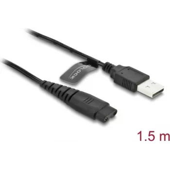 USB charging cable 5 V for electric shavers DELOCK compatible with Hatteker RFC-588/598/690/692/696 RSCX-7568/9598 series, 1 pc