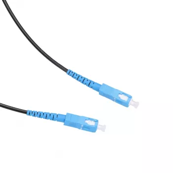 Fiber optic patchcord Extralink SC/UPC – SC/UPC, single-mode G.657.A2, simplex, flat drop, 15 m