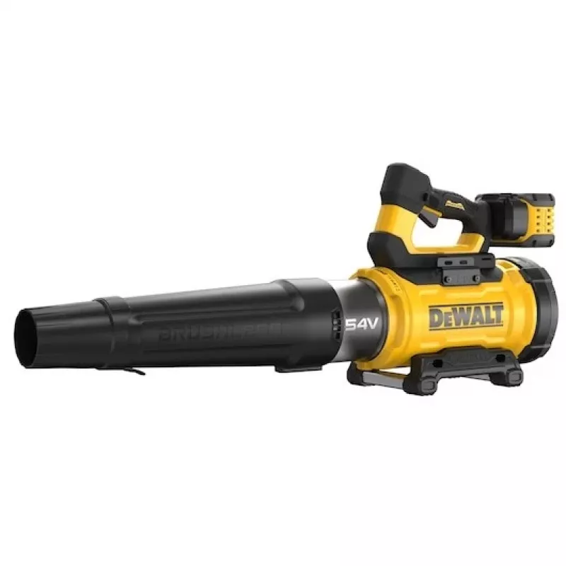 Handheld leaf blower DeWalt DCMBL777X1-QW — brushless motor, 21.5 m³/min, 258 km/h, 9 Ah battery, 3 speed settings, 3.2 kg