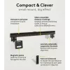 Fixed TV wall mount WENTRONIC Goobay Ultraslim 70822 XL Black for flat screens