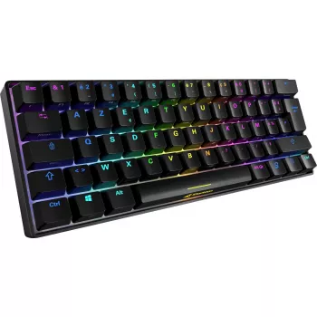 Sharkoon SGK50 S4 Keyboard Gaming USB AZERTY French Black 60% RGB LED