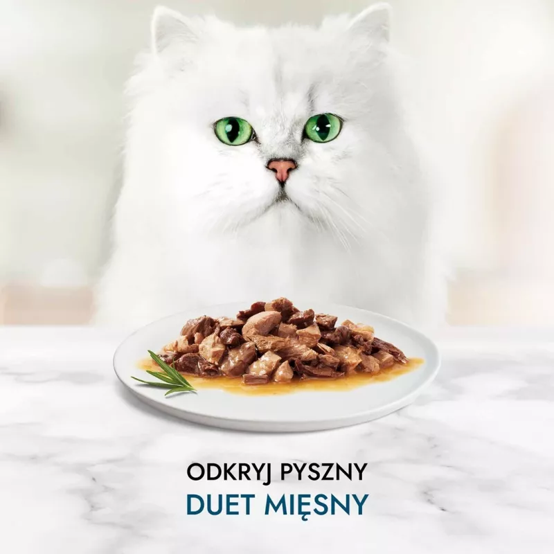 Wet cat food Gourmet Perle Adult 4 x 85 g - Rabbit, Moist, Protein 12.5%, Fat 2.5%