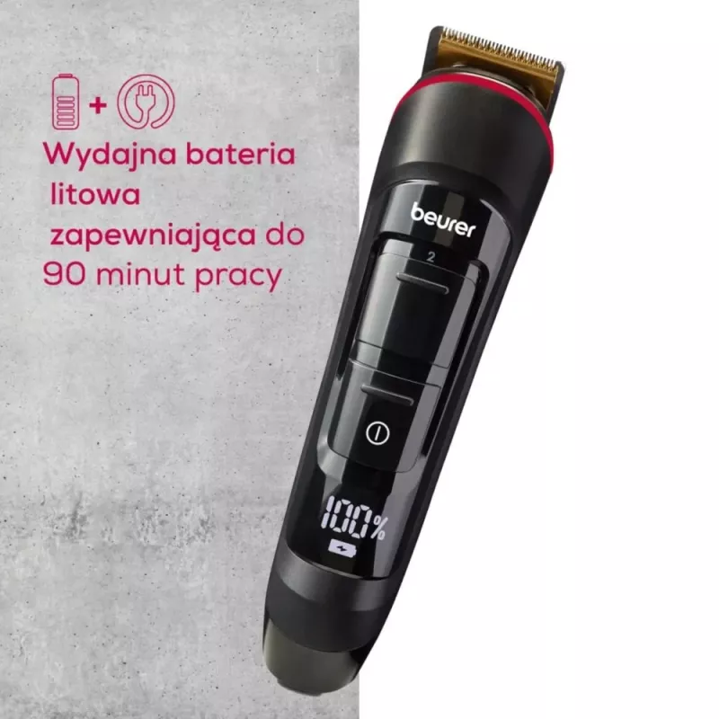 Beurer beard and stubble trimmer MN4 rechargeable precision cutting