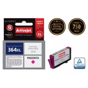 Activejet AH-364MCX Ink (replacement for HP 364XL CB324EE; Premium; 12 ml; magenta)
