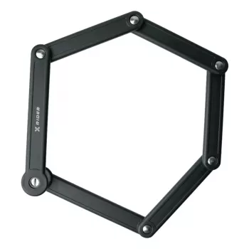 Folding bike lock MANTA XR00FL01 — segmented design for frame mounting