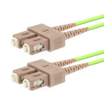 Fibre optic cable LOGON AL5SCSC03I/5I OM5 3 m SC–SC 50 µm full duplex light green
