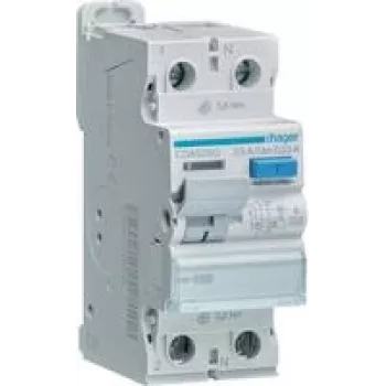 HAGER CDA525D Residual-Current Circuit Breaker 2P 10kA 25A 30mA TypA (CDA525D)