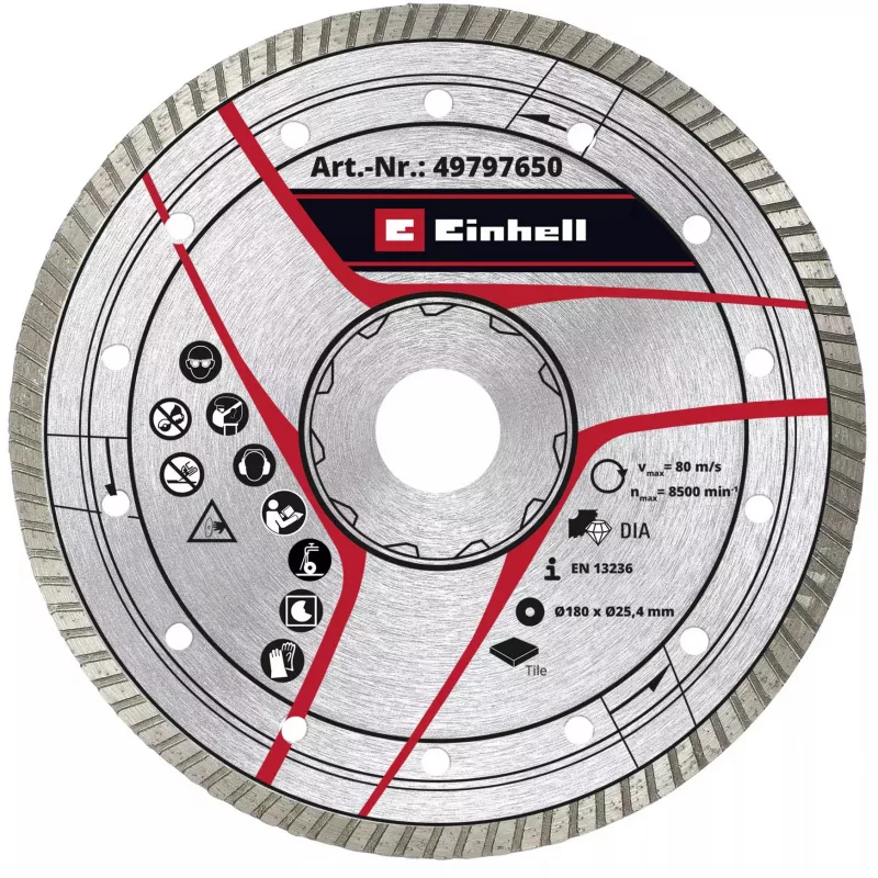 KWB Turbo Diamond Cutting Disc Ø 180 x 25.4 x 2.6mm