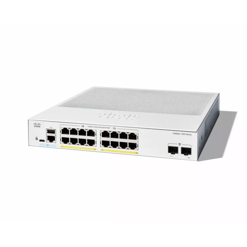 Managed Switch Cisco Catalyst 1300-16FP-2G 16 Port GE Full PoE
