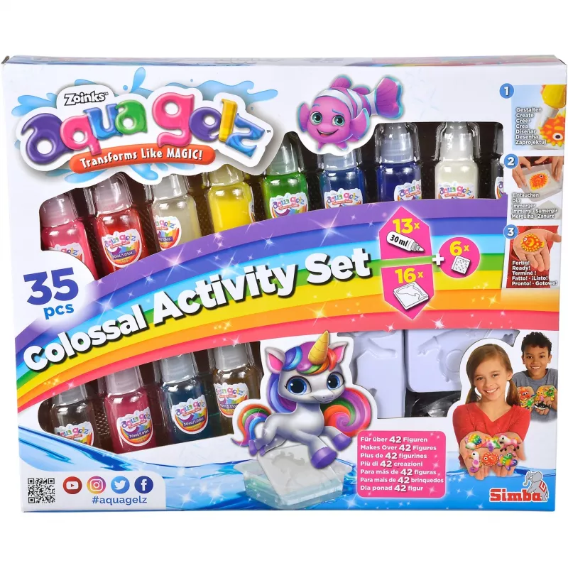 Water-based gel for creative play SIMBA Crafts Simba Aqua Gelz Colossal Set 106322566