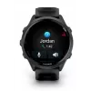 Smartwatch GARMIN Forerunner 570 — 47 mm slate grey aluminium case, translucent black silicone band
