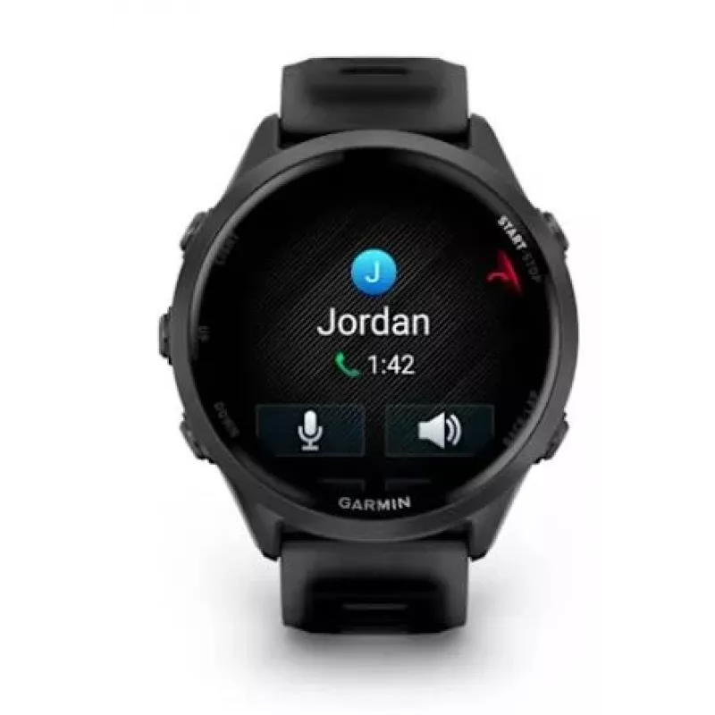 Smartwatch GARMIN Forerunner 570 — 47 mm slate grey aluminium case, translucent black silicone band