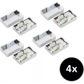 Network Extension Set ShiverPeaks 75001-SET4 Cat. 6 4‑Pack