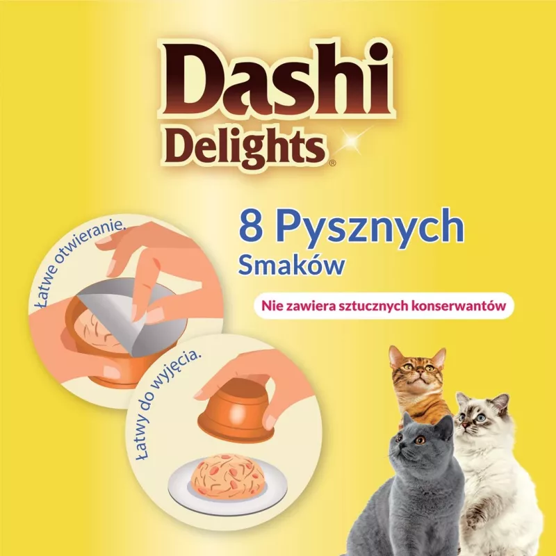 Cat treat INABA Dashi Delights Chicken & Tuna Bouillon, 70 g pouch, grain-free, gluten-free, soy-free