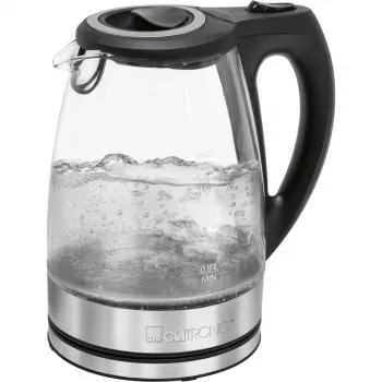 Electric kettle CLATRONIC WKS 3744 G — 1.7 L, 2200 W, stainless steel/plastic, water level indicator