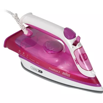 Braun FreeStyle 3 FI 3124 Dry & Steam iron Ceramic soleplate 2400 W Purple