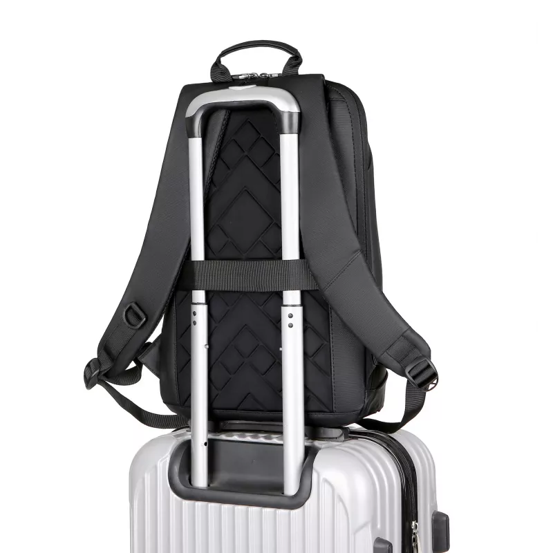 Backpack Sponge Thinbag 15.6 inch Black — Sponge slim laptop backpack, fits 15.6 inch devices