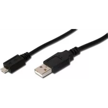USB Cable Digitus 1.8m USB 2.0 USB A Micro-USB A Black