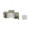 Synergy 21 Keystone Module TP Socket RJ45 CAT6A 500MHz Short with Cable Clamp - Cable - Digital/Data