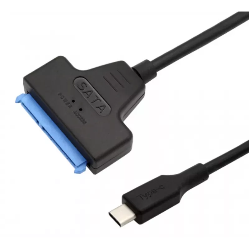 Gembird AUS3-03 USB-C to SATA 2.5 inch Drive Adapter, 0.2 m, Black
