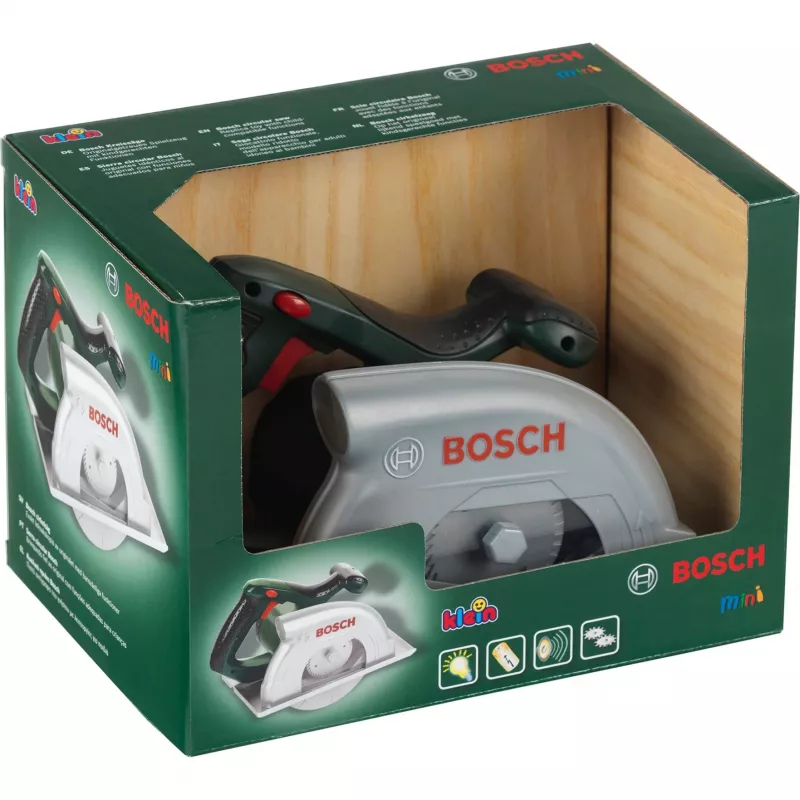 Theo Klein 8421 Bosch Circular Saw I Battery-Powered with Circular Motion, Light and Sound Functions I Dimensions: 23 cm X 16 cm X 14.5 cm I Toy for