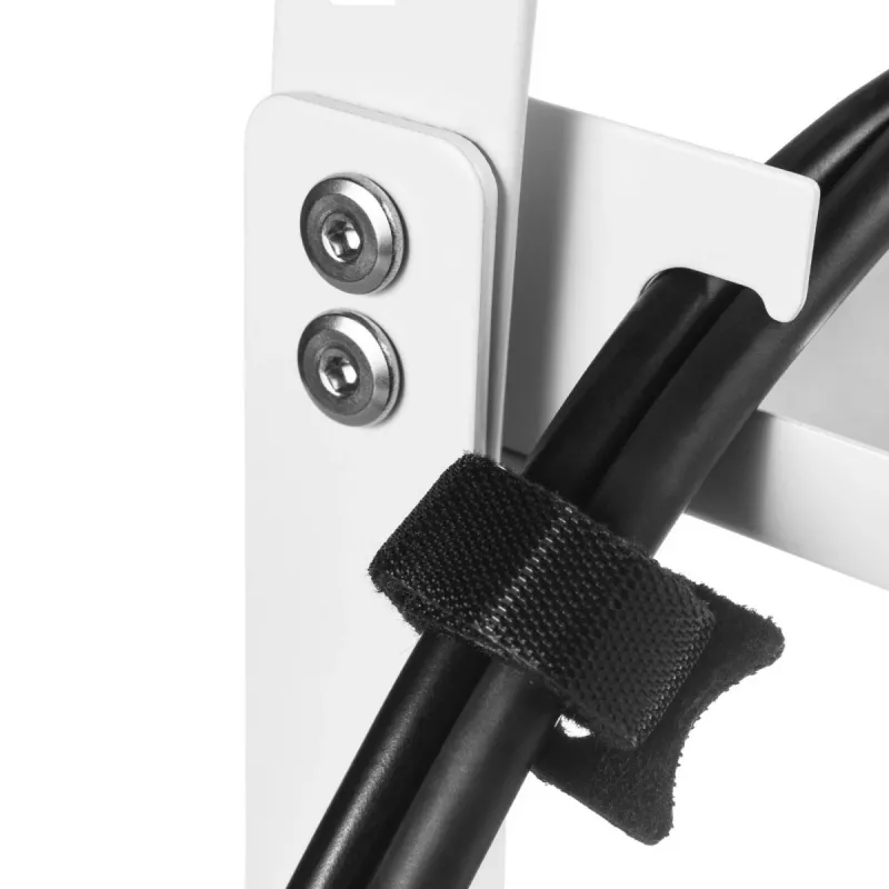 Maclean under-desk cable organizer, max. load 5kg, max. 728mm, white, MC-103 W