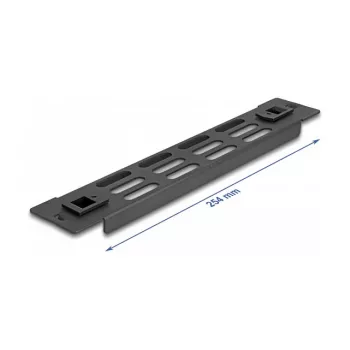 Vented blank panel DeLOCK 10 inch Network Cabinet Panel 1U black