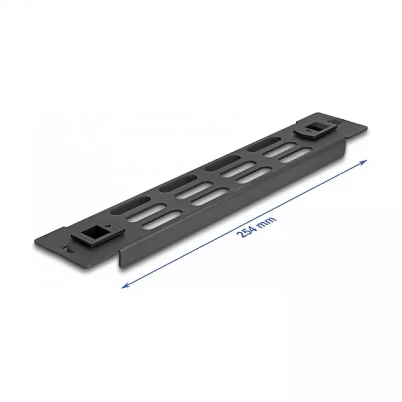 Vented blank panel DeLOCK 10 inch Network Cabinet Panel 1U black