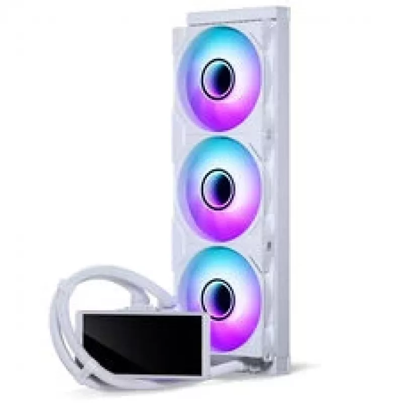 Phanteks Glacier One 360M25 LCD AiO-Liquid Cooling, 6-inch-Display - 360mm, White