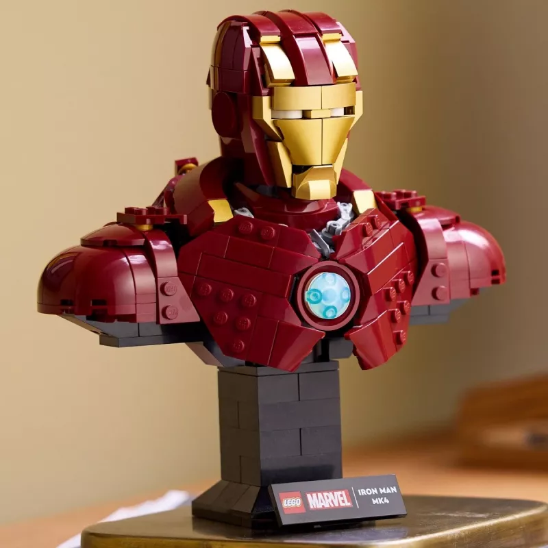LEGO construction set Marvel Super Heroes Iron Man MK4 3D model, 436 pieces, includes 1 minifigure, for 18+