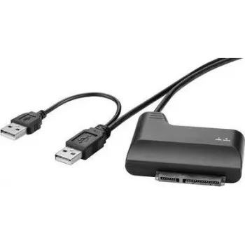 SATA adapter Renkforce SATA Combo M to USB, 33 cm round USB power cable