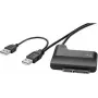 SATA adapter Renkforce SATA Combo M to USB, 33 cm round USB power cable