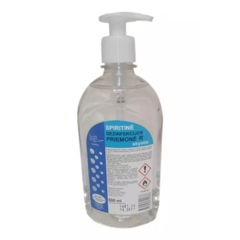Hand disinfectant with dispenser, 500 ml