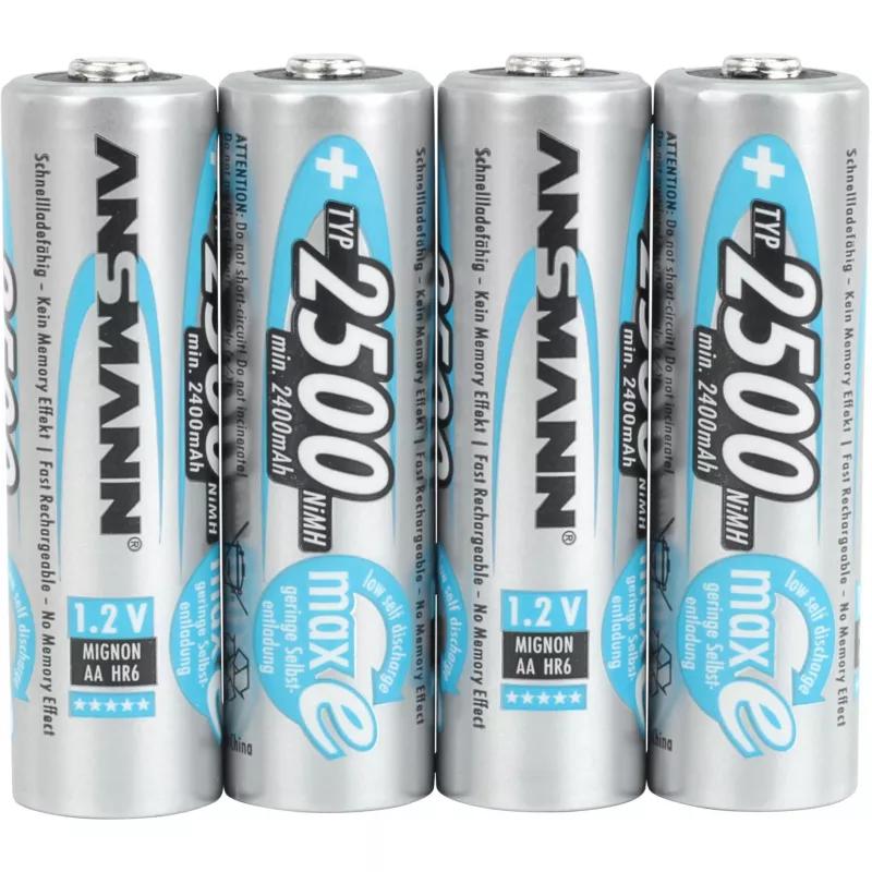 AA Battery Ansmann 2500mAh maxE plus Nickel-Metal Hydride NiMH