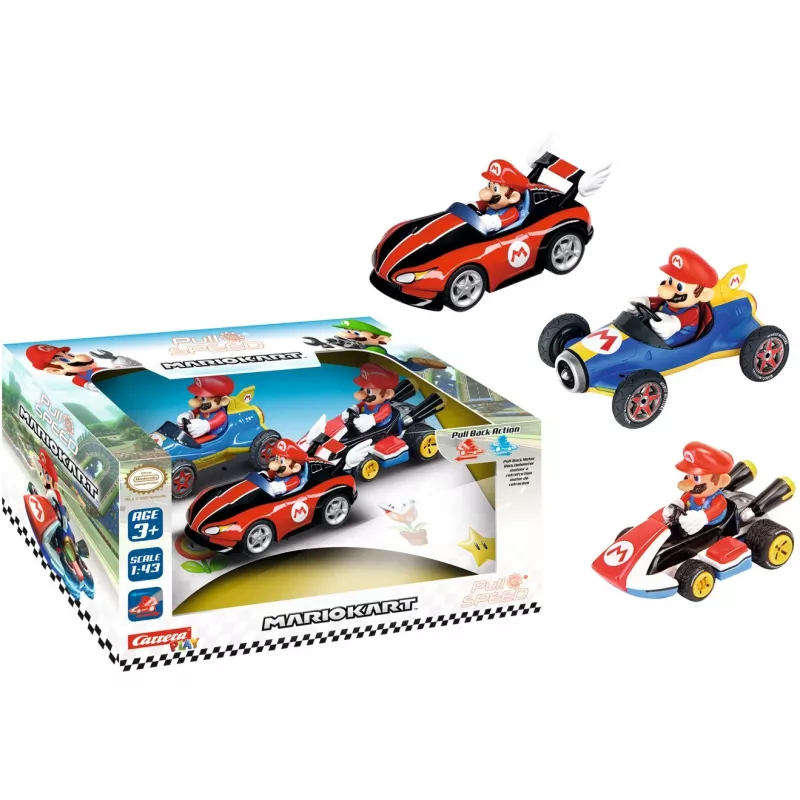 Vehicles set Mario Kart 3pack pull&speed
