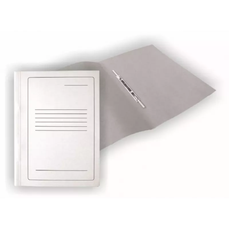Cardboard binder SMLT, A4, 300g, white with print, cardboard