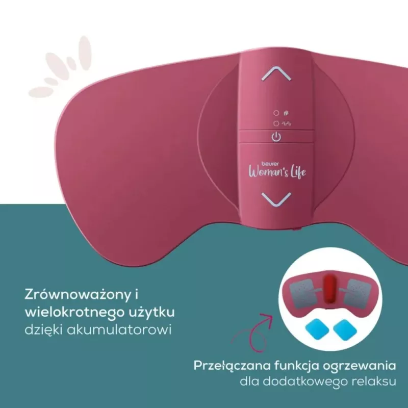 Menstrual Massager Beurer EM 50 Berry — electric menstrual pain relief device